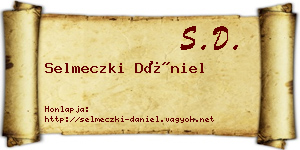 Selmeczki Dániel névjegykártya
